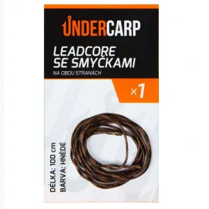 Leadcore se smyčkami na obou stranách zelené ( délka 100 cm )